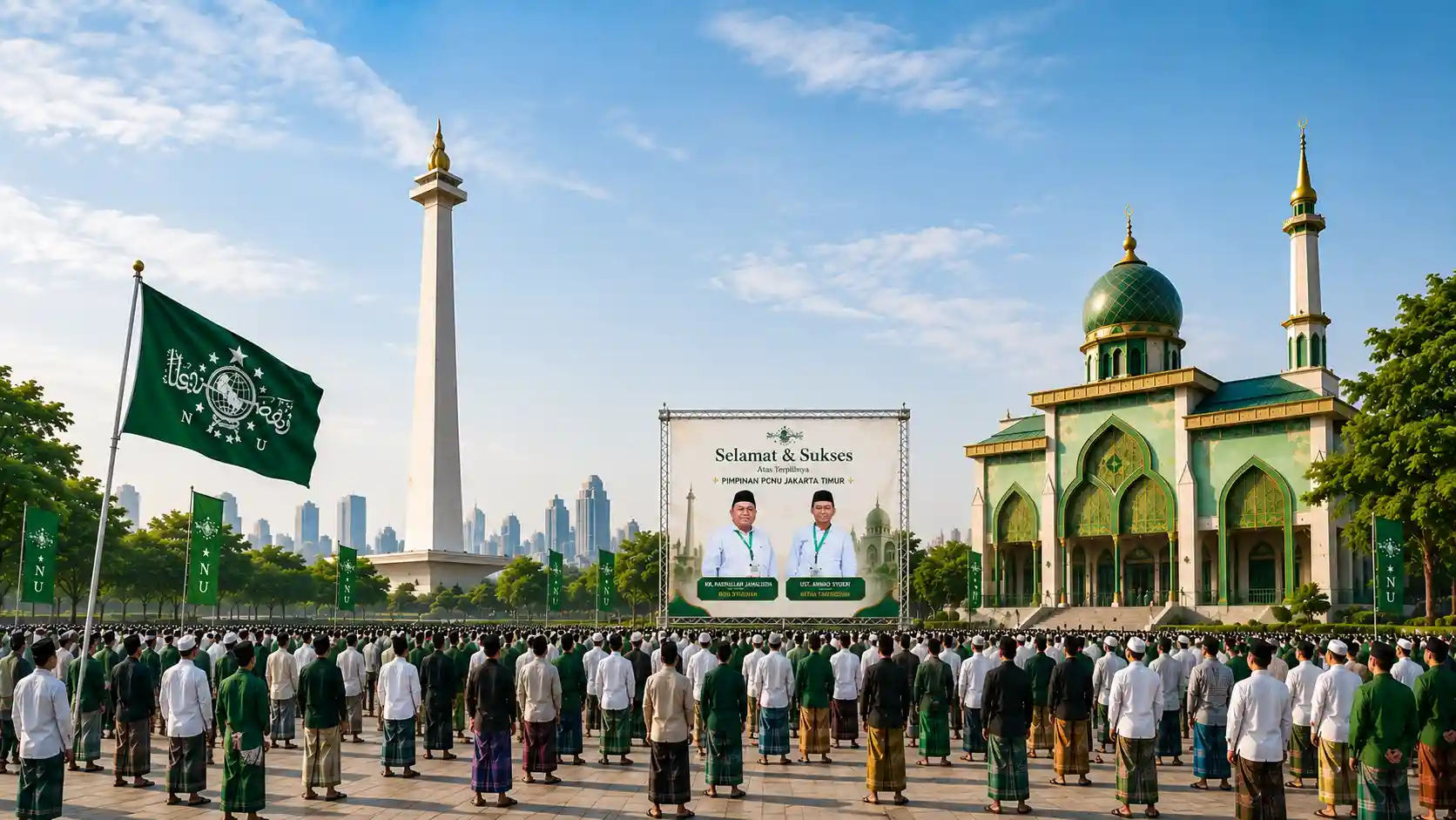 Kebersamaan pengurus dan warga PCNU Pengurus Cabang Kabupaten Simeulue
